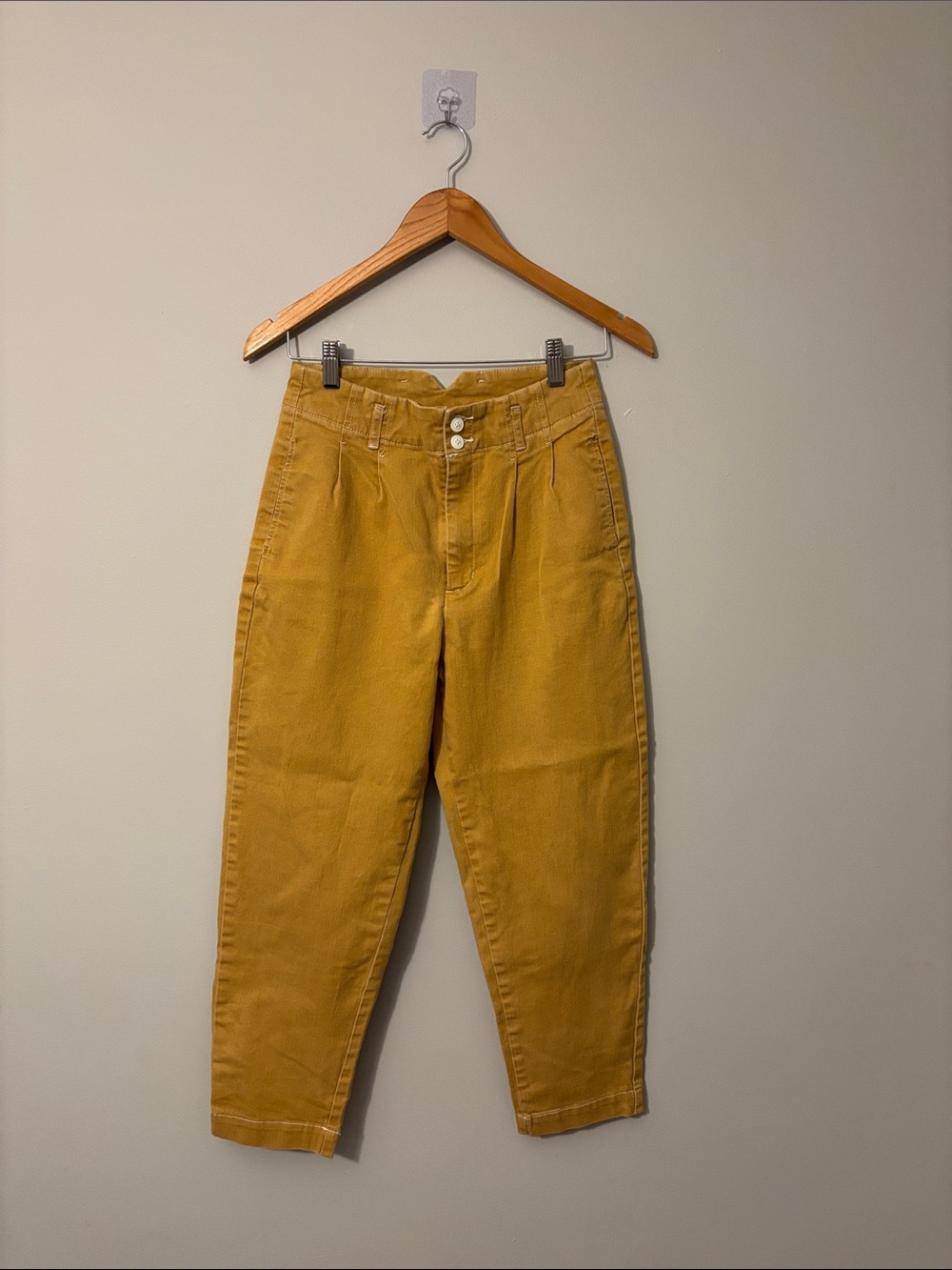 Source Unknown High-Rise Jeans in Mustard Yellow